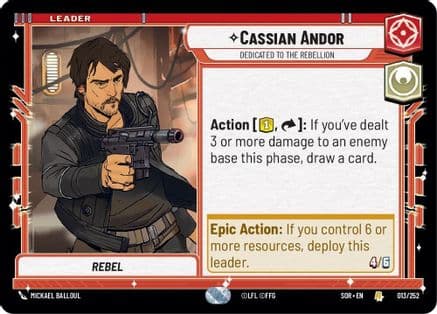 Cassian Andor - Dedicated to the Rebellion |  (013/252)  [Spark of Rebellion]