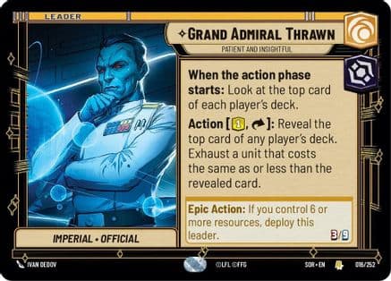 Grand Admiral Thrawn - Patient and Insightful |  (016/252)  [Spark of Rebellion]