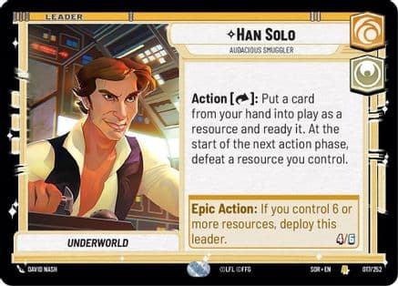 Han Solo - Audacious Smuggler |  (017/252)  [Spark of Rebellion]