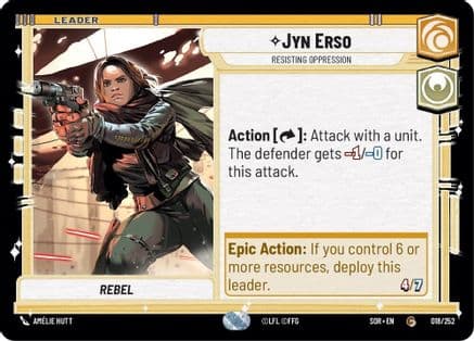 Jyn Erso - Resisting Oppression |  (018/252)  [Spark of Rebellion]