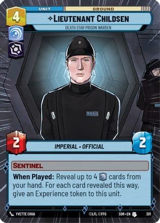 Lieutenant Childsen - Death Star Prison Warden (Hyperspace) | Foil (301)  [Spark of Rebellion]