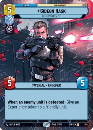 Gideon Hask - Ruthless Loyalist (Hyperspace) | Foil (302)  [Spark of Rebellion]