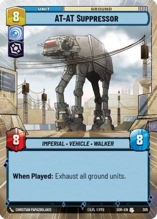 AT-AT Suppressor (Hyperspace) | Foil (305)  [Spark of Rebellion]