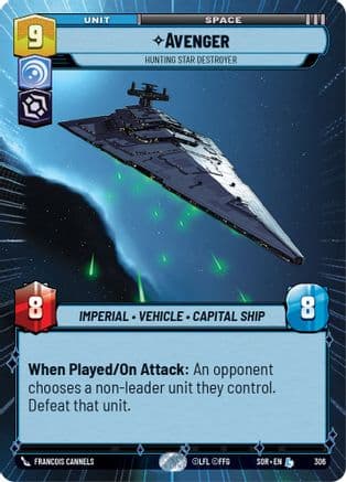 Avenger - Hunting Star Destroyer (Hyperspace) | Foil (306)  [Spark of Rebellion]