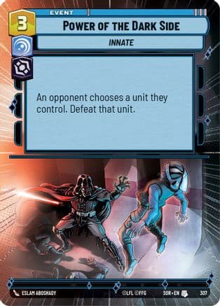 Power of the Dark Side (Hyperspace) | Foil (307)  [Spark of Rebellion]