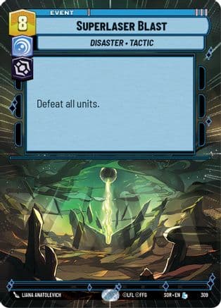 Superlaser Blast (Hyperspace) | Foil (309)  [Spark of Rebellion]