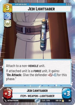 Jedi Lightsaber (Hyperspace) | Foil (319)  [Spark of Rebellion]