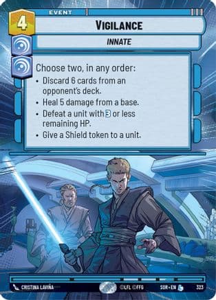Vigilance (Hyperspace) | Foil (323)  [Spark of Rebellion]