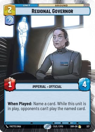 Regional Governor (Hyperspace) |  (327)  [Spark of Rebellion]
