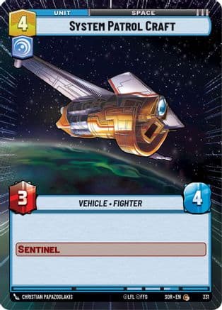 System Patrol Craft (Hyperspace) | Foil (331)  [Spark of Rebellion]
