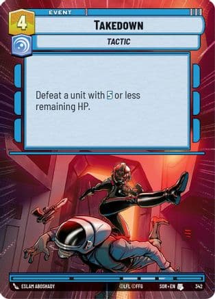 Takedown (Hyperspace) | Foil (342)  [Spark of Rebellion]