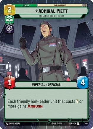Admiral Piett - Captain of the Executor (Hyperspace) |  (344)  [Spark of Rebellion]