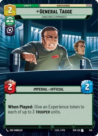 General Tagge - Concerned Commander (Hyperspace) | Foil (345)  [Spark of Rebellion]