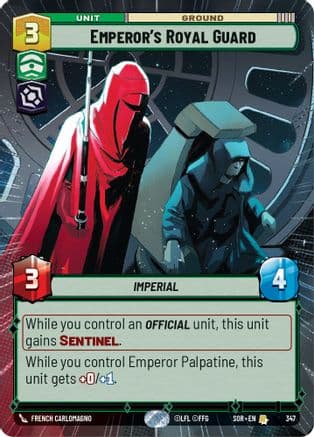 Emperor's Royal Guard (Hyperspace) | Foil (347)  [Spark of Rebellion]