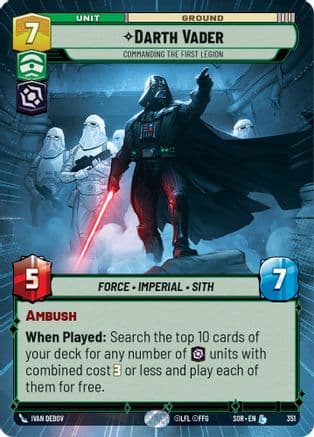 Darth Vader - Commanding the First Legion (Hyperspace) |  (351)  [Spark of Rebellion]