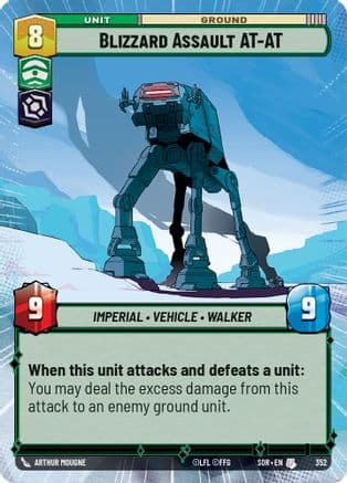 Blizzard Assault AT-AT (Hyperspace) | Foil (352)  [Spark of Rebellion]