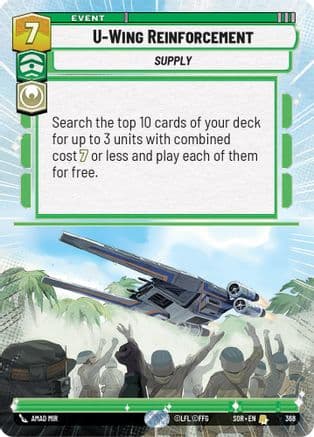 U-Wing Reinforcement (Hyperspace) | Foil (368)  [Spark of Rebellion]