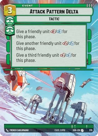 Attack Pattern Delta (Hyperspace) | Foil (370)  [Spark of Rebellion]