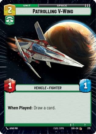 Patrolling V-Wing (Hyperspace) |  (375)  [Spark of Rebellion]