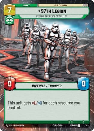 97th Legion - Keeping the Peace on Sullust (Hyperspace) | Foil (382)  [Spark of Rebellion]