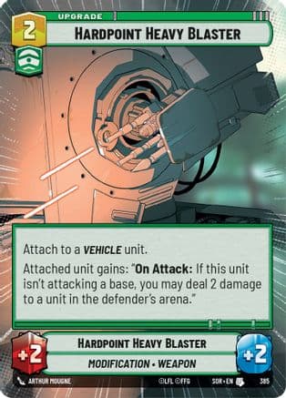 Hardpoint Heavy Blaster (Hyperspace) | Foil (385)  [Spark of Rebellion]