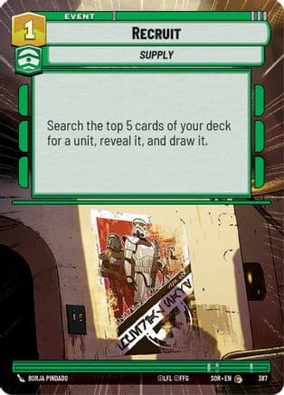 Recruit (Hyperspace) | Foil (387)  [Spark of Rebellion]