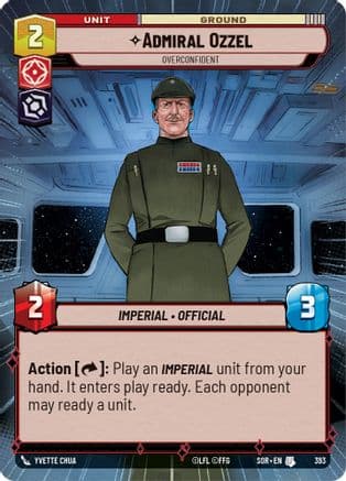 Admiral Ozzel - Overconfident (Hyperspace) | Foil (393)  [Spark of Rebellion]
