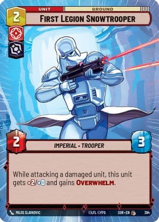 First Legion Snowtrooper (Hyperspace) |  (394)  [Spark of Rebellion]