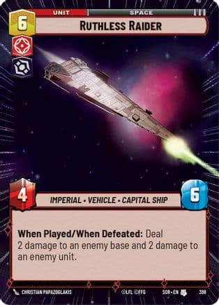 Ruthless Raider (Hyperspace) | Foil (398)  [Spark of Rebellion]