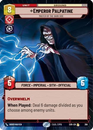 Emperor Palpatine - Master of the Dark Side (Hyperspace) |  (399)  [Spark of Rebellion]