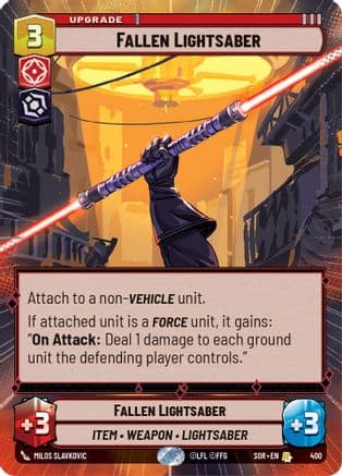 Fallen Lightsaber (Hyperspace) |  (400)  [Spark of Rebellion]