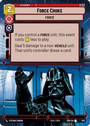 Force Choke (Hyperspace) | Foil (402)  [Spark of Rebellion]
