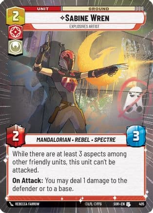 Sabine Wren - Explosives Artist (Hyperspace) | Foil (405)  [Spark of Rebellion]