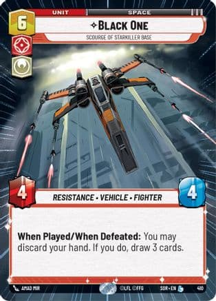 Black One - Scourge of Starkiller Base (Hyperspace) | Foil (410)  [Spark of Rebellion]