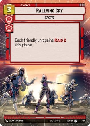 Rallying Cry (Hyperspace) | Foil (417)  [Spark of Rebellion]
