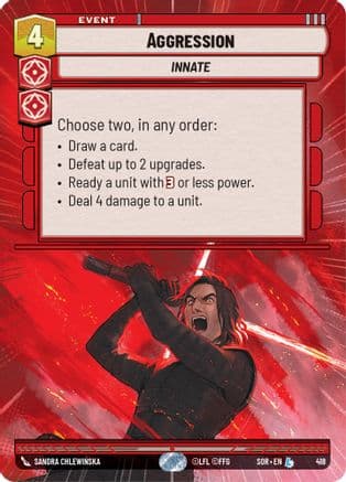 Aggression (Hyperspace) | Foil (418)  [Spark of Rebellion]