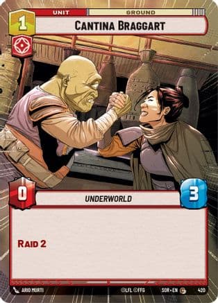 Cantina Braggart (Hyperspace) | Foil (420)  [Spark of Rebellion]