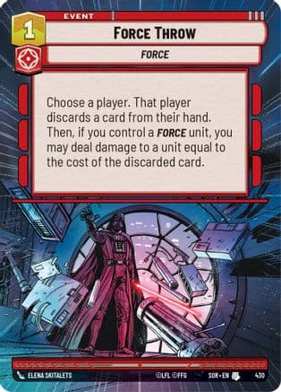 Force Throw (Hyperspace) |  (430)  [Spark of Rebellion]