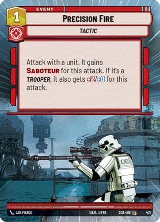 Precision Fire (Hyperspace) | Foil (431)  [Spark of Rebellion]