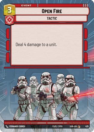 Open Fire (Hyperspace) | Foil (435)  [Spark of Rebellion]