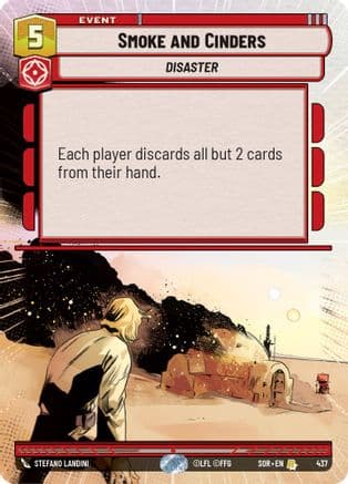 Smoke and Cinders (Hyperspace) | Foil (437)  [Spark of Rebellion]