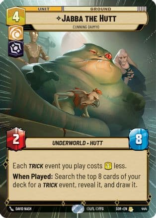 Jabba the Hutt - Cunning Daimyo (Hyperspace) | Foil (444)  [Spark of Rebellion]