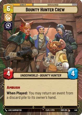 Bounty Hunter Crew (Hyperspace) | Foil (446)  [Spark of Rebellion]