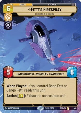 Fett's Firespray - Pursuing the Bounty (Hyperspace) |  (447)  [Spark of Rebellion]