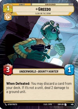 Greedo - Slow on the Draw (Hyperspace) | Foil (466)  [Spark of Rebellion]
