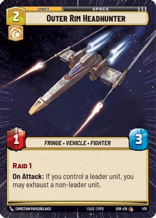 Outer Rim Headhunter (Hyperspace) |  (470)  [Spark of Rebellion]