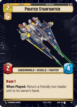 Pirated Starfighter (Hyperspace) | Foil (471)  [Spark of Rebellion]