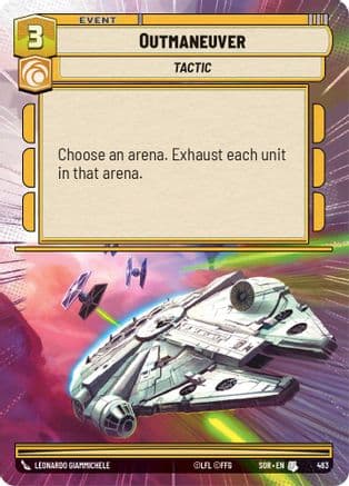 Outmaneuver (Hyperspace) | Foil (483)  [Spark of Rebellion]