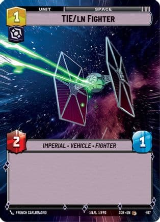 TIE/ln Fighter (Hyperspace) | Foil (487)  [Spark of Rebellion]