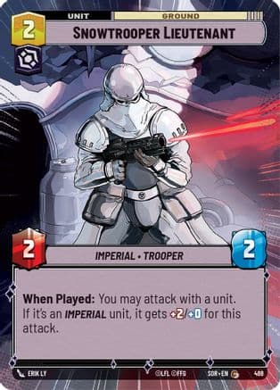 Snowtrooper Lieutenant (Hyperspace) | Foil (488)  [Spark of Rebellion]
